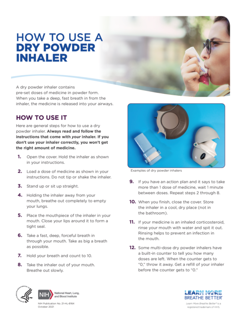 how to use dihexa powder How to Use a Dry Powder Inhaler