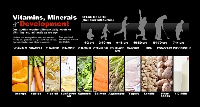 dietary minerals chart