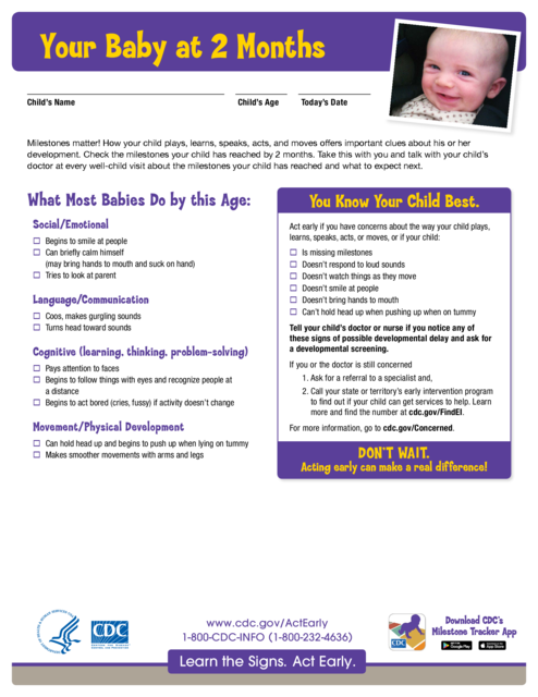 Milestones Chart Month Old Development Month Old Baby Development