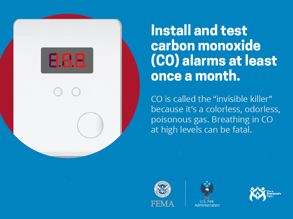 Think about fitting a carbon monoxide alarm
